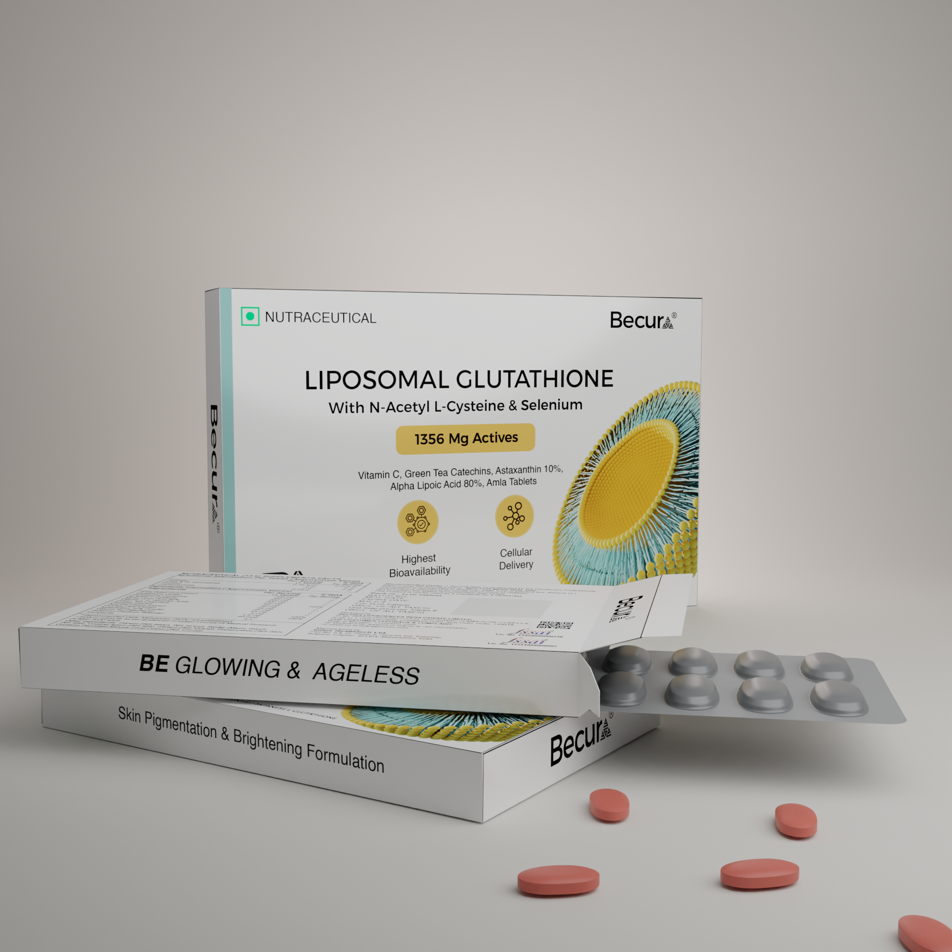 LIPOSOMAL GLUTATHIONE With N-Acetyl L- Cysteine &amp; Selenium